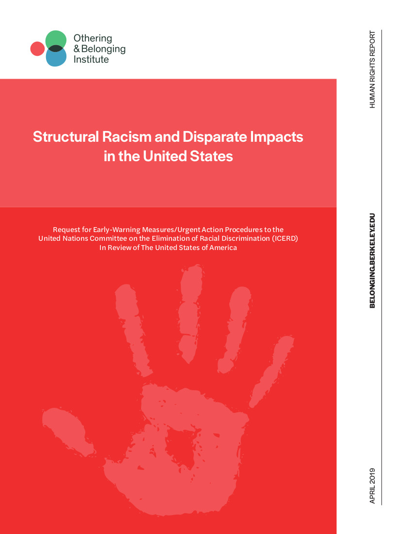 cover page of the icerd report