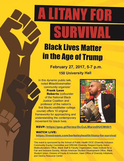 A Litany for Survival: Black Lives Matter in the Age of Trump