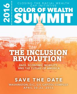 2016 Color of Wealth Summit Save the Date Flyer
