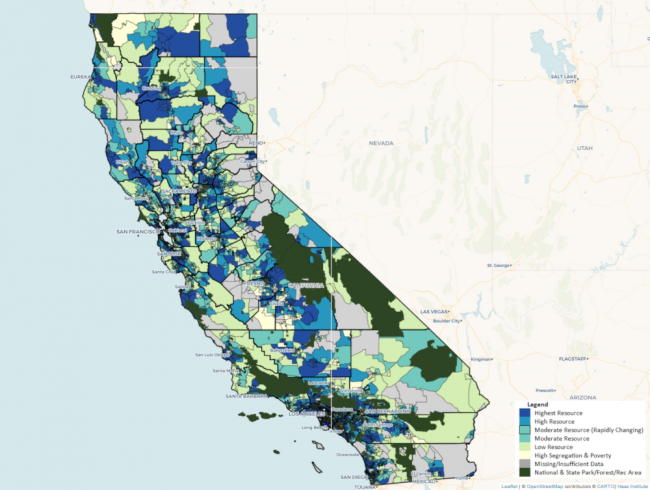 opportunity map of california for 2020