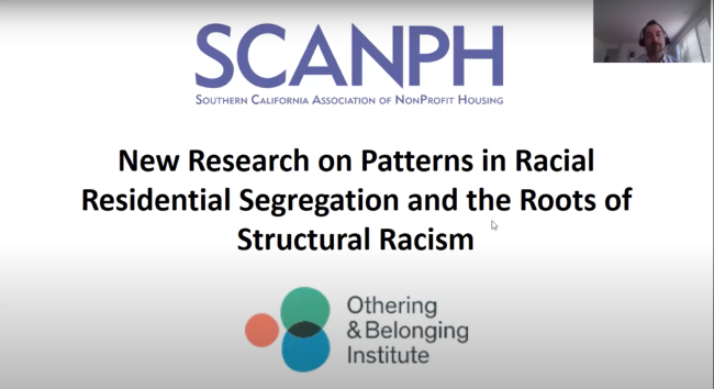This image is of the New Research on Patterns in Racial Residential Segregation and the Roots of Structural Racism