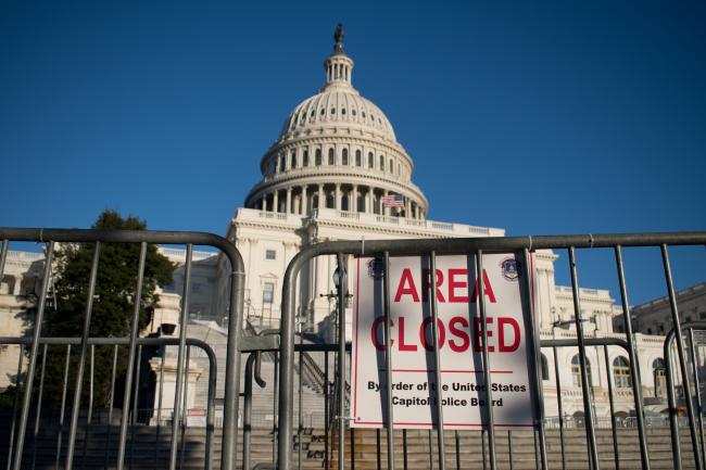 US Capitol barriers erected after Jan. 6 riot