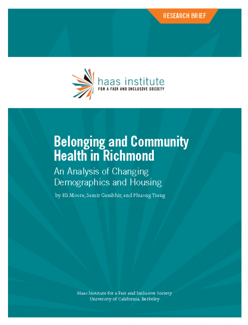 This image is of a cover page for the Belonging and Community Health in Richmond Report. 