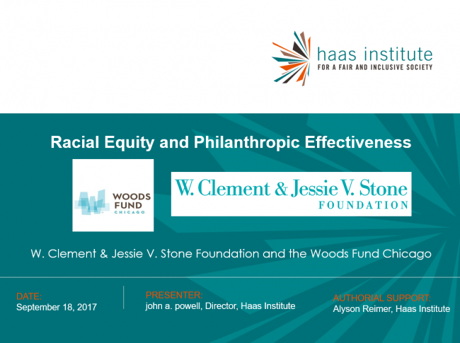 Image on john powell hosted by the W. Clement and Jessie V. Stone Foundation and the Woods Fund Chicago