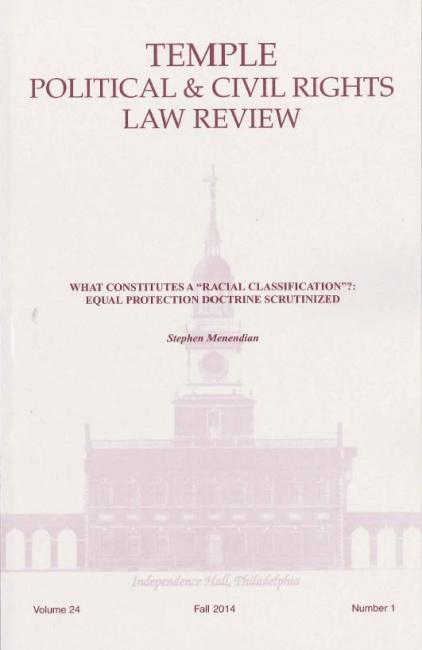 Cover the law review journal