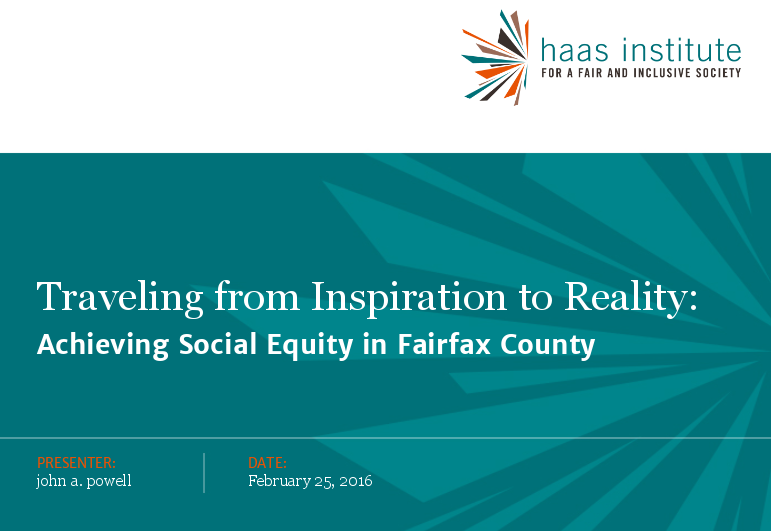Image on Traveling from Inspiration to Reality: Achieving Social Equity in Fairfax County