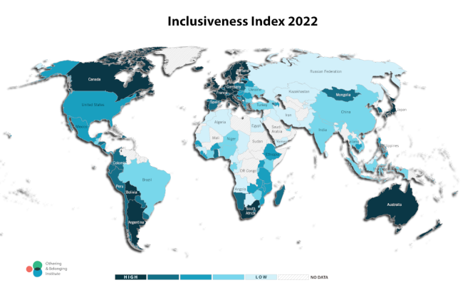 Inclusiveness Index world map