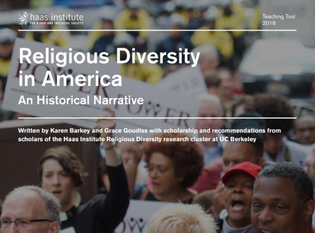 This image is a cover page for the Religious Diversity in America brief. 