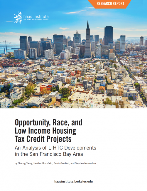 This image is the cover page for the Opportunity, Race, and Low Income Housing Tax Credit Projects study. 