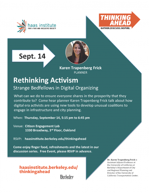 Rethinking Activism flyer